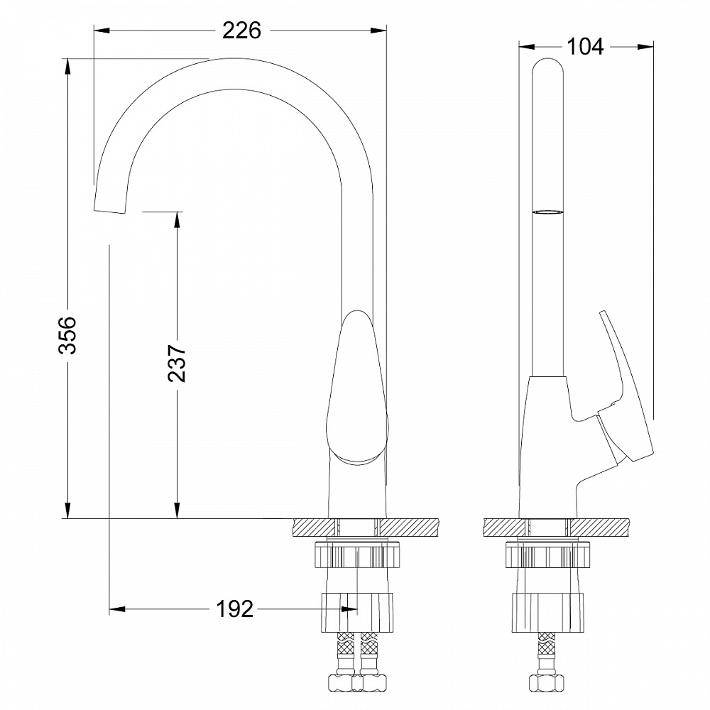 Смеситель Lemark Linara LM0405C для кухни
