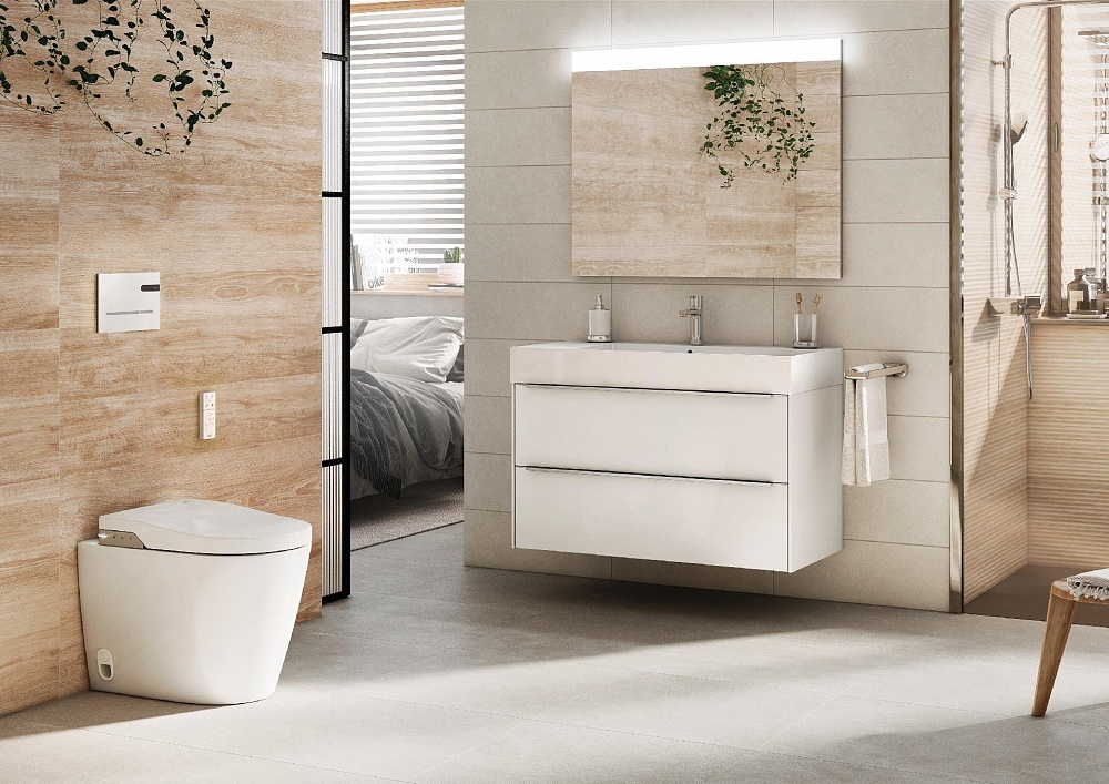 Электронный унитаз-биде Roca Inspira In-Wash приставной rimless 803063001