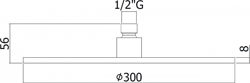 Верхний душ Paffoni Synkro King 30 ZSOF079NO