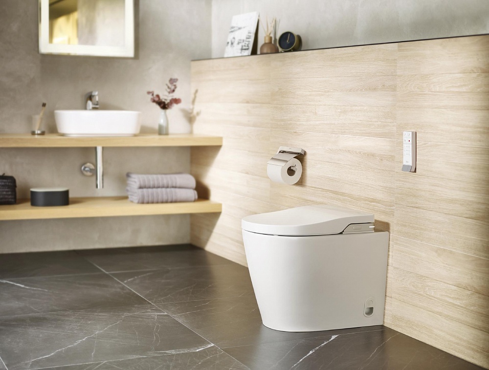 Электронный унитаз-биде Roca Inspira In-Wash In-Tank напольный 803095001