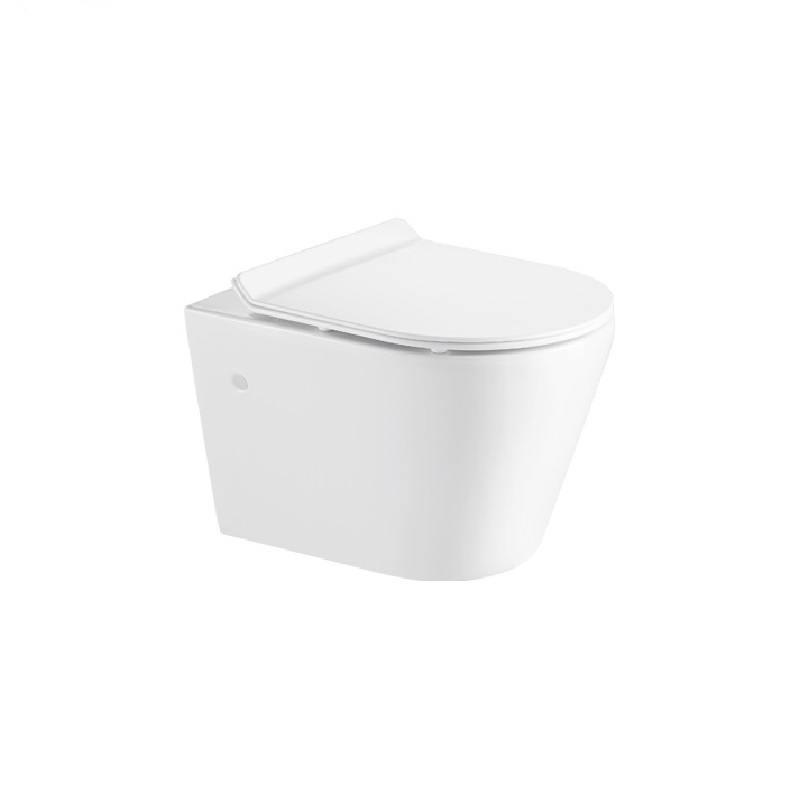 Azario Parma 0047  подвесной безободковый  унитаз в комплекте с сидением микролифт, 480*370*360 мм