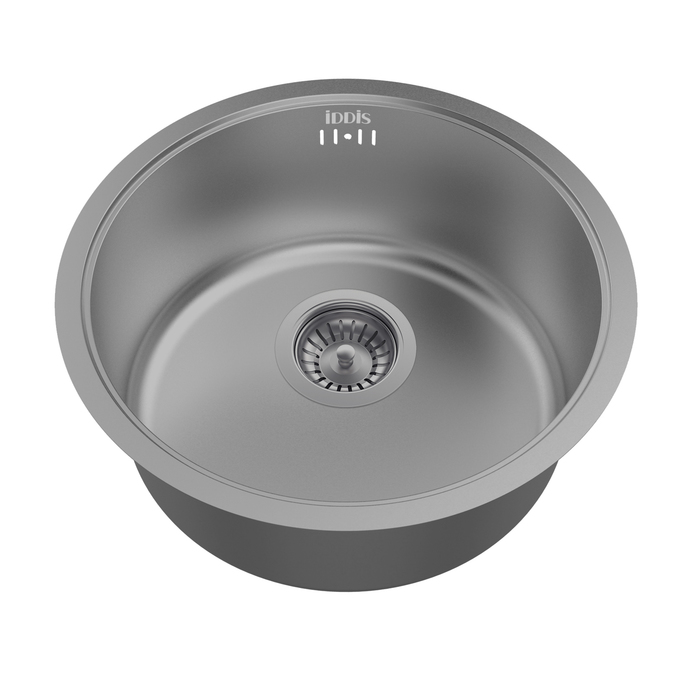 Мойка, нерж.сталь, универсального монтажа, графит, D-425*180, Edifice, IDDIS, EDI42G0i77