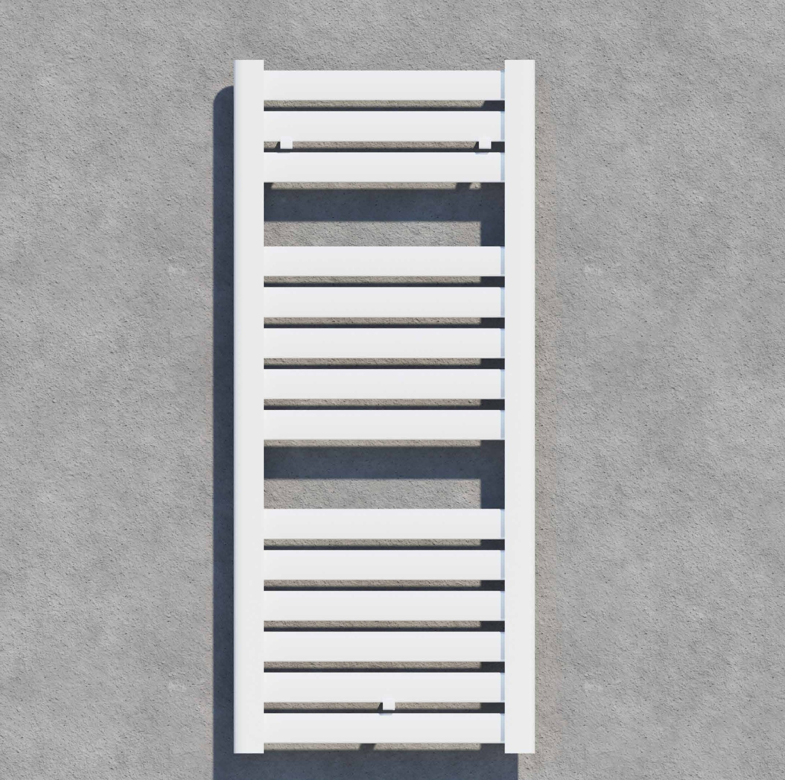 Водяной полотенцесушитель Lazzarini Capri белый прямой 1150х500, Lazzarini Capri White straight 1150х500