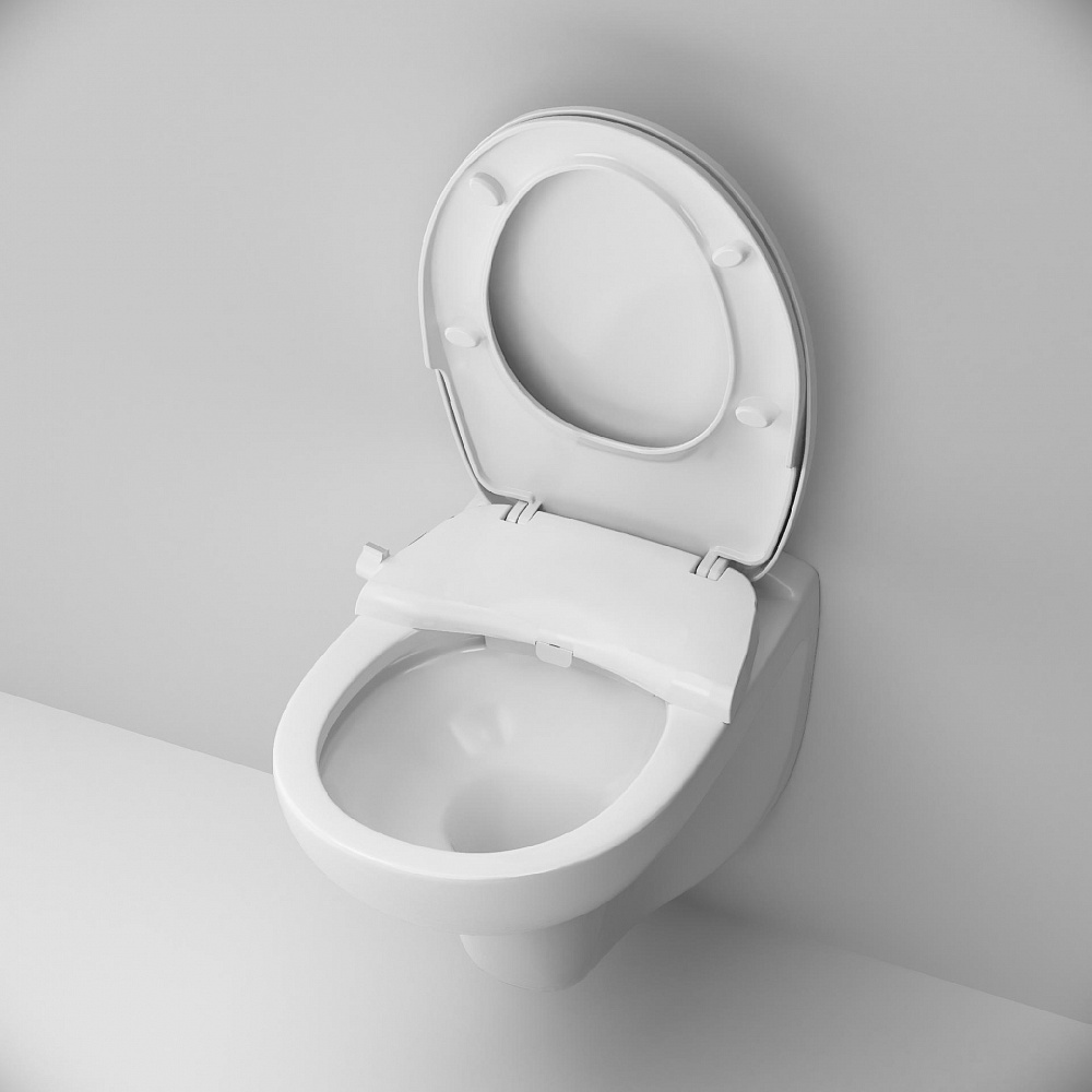 Унитаз подвесной безободковый, с механической крышкой-биде Clean Care CCM741700 Sense AM.PM
