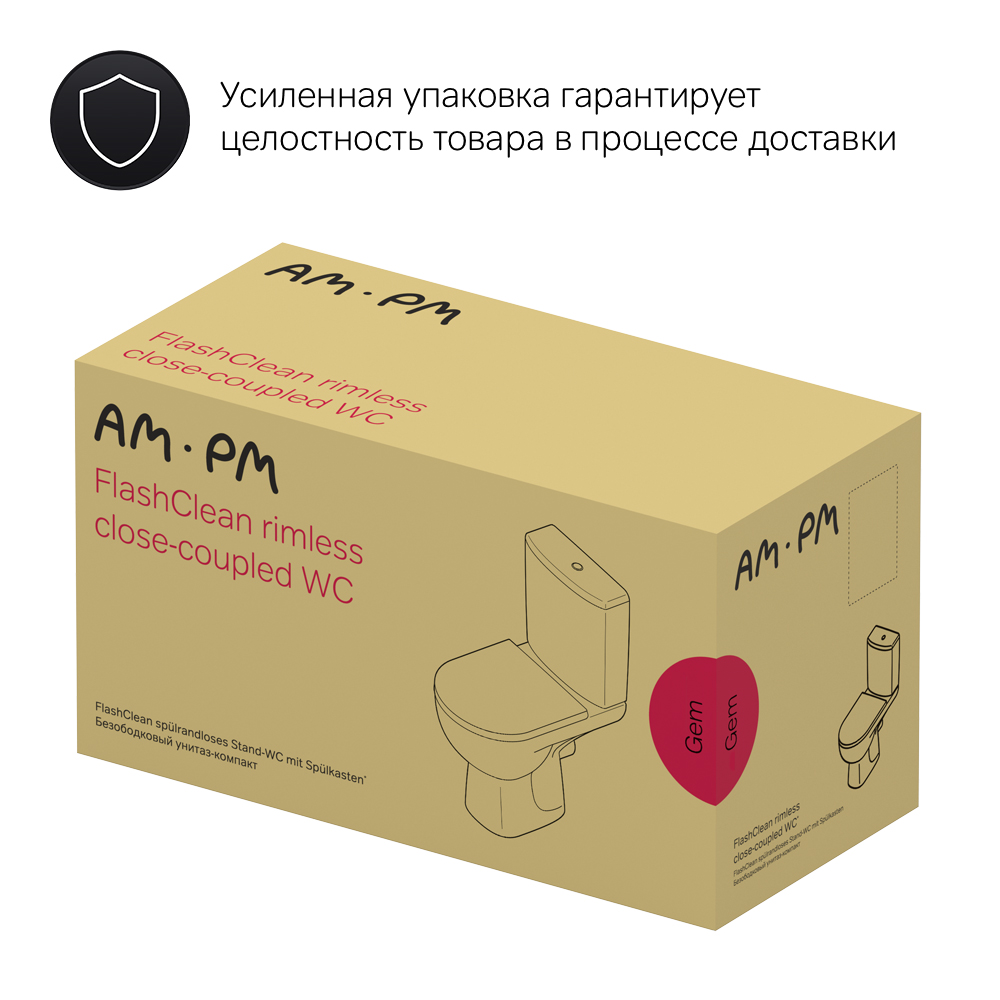 Gem унитаз-компакт с сиденьем микролифт, C908607SC