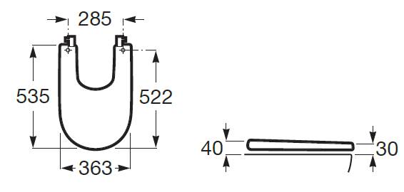 Крышка для биде Roca Meridian Soft Close 8062A200B