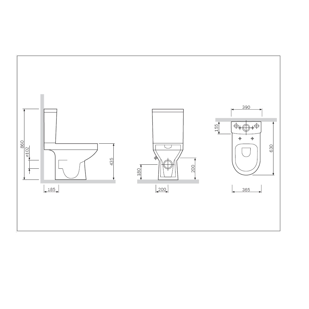 Spirit V2.0 унитаз-компакт FlashClean, C708600WH