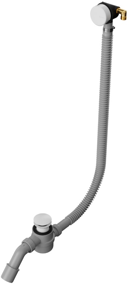 Слив-перелив WHITECROSS FILL (белый глянец), D1102WHG