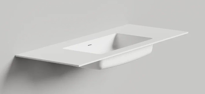 Подвесная раковина S-stone ONDA PLUS Матовая 1350 мм , 1402203MN/1350мм