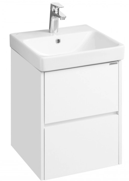 Тумба AQUATON Сканди 45 белый матовый/белый глянец, 1A251601SD010